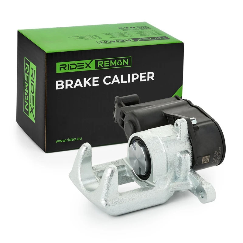 Image of RIDEX REMAN 78B2444R Brake caliper Rear Axle, for vehicles with electric parking brake, without motor for headlamp levelling Aluminium Brake Caliper (