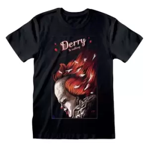 IT Chapter Two Unisex Adult Derry Is Calling T-Shirt (S) (Black)