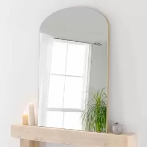 Image of Yearn Mirrors Yearn Delicacy Large Mantle Mirror Gold Plain 91 X 120cm