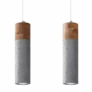 Image of Sollux Pendant Lamp Zane 2 Grey