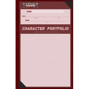 Image of Cypher System Character Portfolio Pack (5 Portfolios)