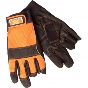 Image of Bahco Carpenters Fingerless Work Gloves M