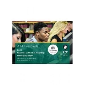 Image of AAT Bookkeeping Controls Passcards Spiral bound 2017