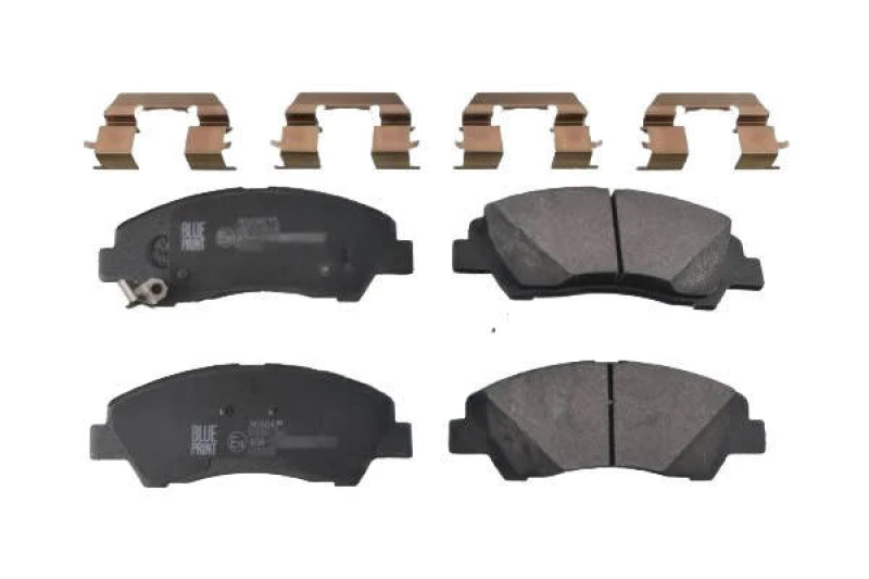 Image of Blue PRINT ADG042158 Brake pad set Front Axle, with acoustic wear warning Brake Pad Set,disc brake (402)