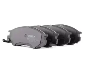 Image of RIDEX Brake pad set 402B0767 Brake pads,Brake pad set, disc brake MITSUBISHI,L 200 (K7_T, K6_T),L 400 Bus (PD_W, PC_W, PA_V, PB_V, PA_W)