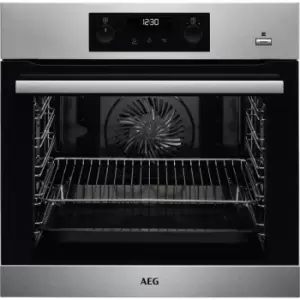 image of AEG BPK355020M Built In Electric Single Oven - Black