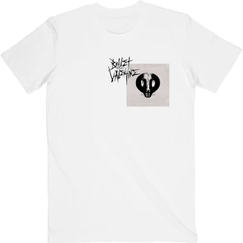 Image of Bullet For My Valentine - Album Cropped & Logo Unisex Large T-Shirt - White