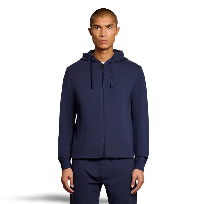 Image of Lyle & Scott Zip-up hoodie Lyle & Scott Bleu Male 2XL
