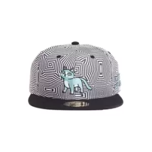 image of Rick and Morty Snapback Cap Outer Space Cat