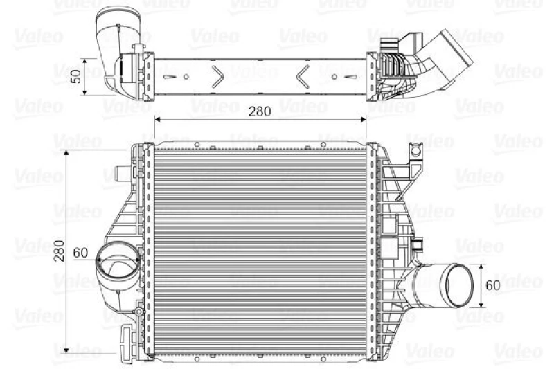 Image of Intercooler VALEO 818590