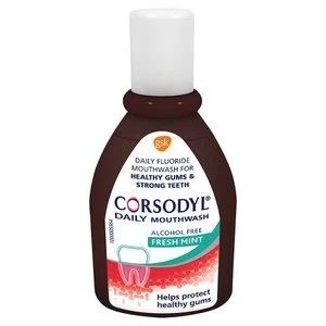 image of Corsodyl Daily Fresh Mint Gum Care Mouthwash 500ml