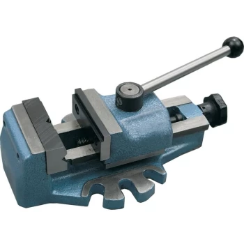 80MM Quick Grip Drill Press Vice Fixed Jaw - Indexa