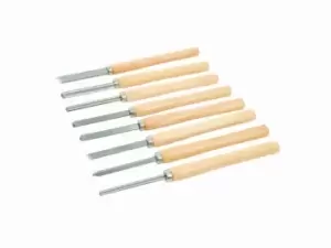Image of Silverline 303159 Wood Turning Chisel Set 8pce