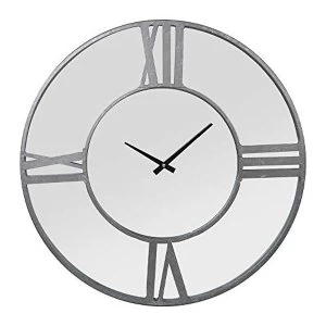 image of Hometime Metal & Mirror Wall Clock 60cm