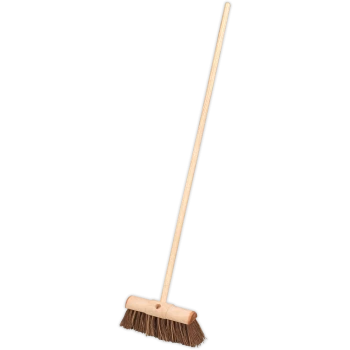 image of Sealey Stiff Bristle Broom 13"