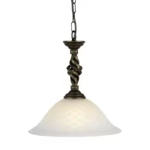 Image of 1 Bulb Ceiling Pendant Light Fitting Black Gold LED E27 100W Bulb