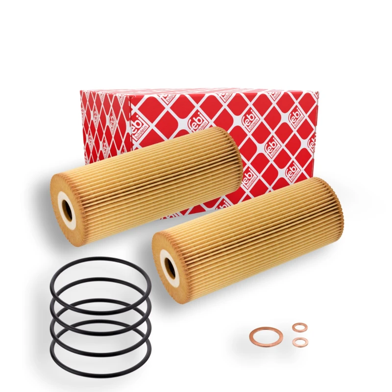 Image of FEBI BILSTEIN 105764 Oil filter Filter Insert, with gaskets/seals Oil Filter (7)