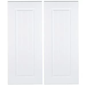 image of IT Kitchens Chilton White Country Style Corner base door W925mm Set of 2