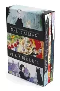 Image of neil gaiman chris riddell 3 book box set coraline the graveyard book fortun