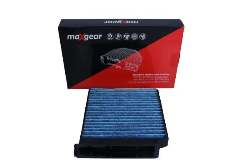 Image of MAXGEAR 26-1854 Pollen filter SILVER CARBON with anti-allergic effect Filter,interior air (424)