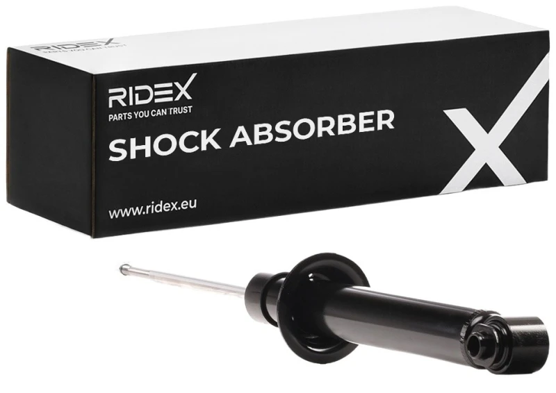 Image of RIDEX 854S1326 Shock absorber Rear Axle, Gas Pressure, Twin-Tube, Telescopic Shock Absorber, Bottom eye Shock Absorber (854)