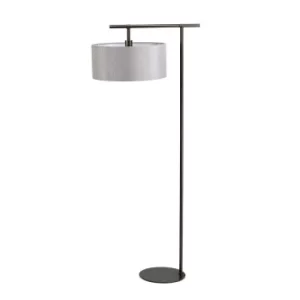 image of Balance 1 Light Floor Lamp Dark Brown, E27