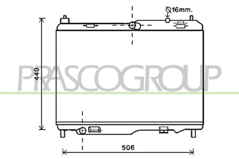 Image of PRASCO Engine radiator PRASCO FD344R002
