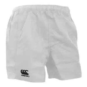 image of Canterbury Mens Advantage Elasticated Sports Shorts (M) (White)