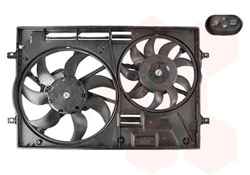 Image of VAN WEZEL Fan, radiator VAN WEZEL 0367749