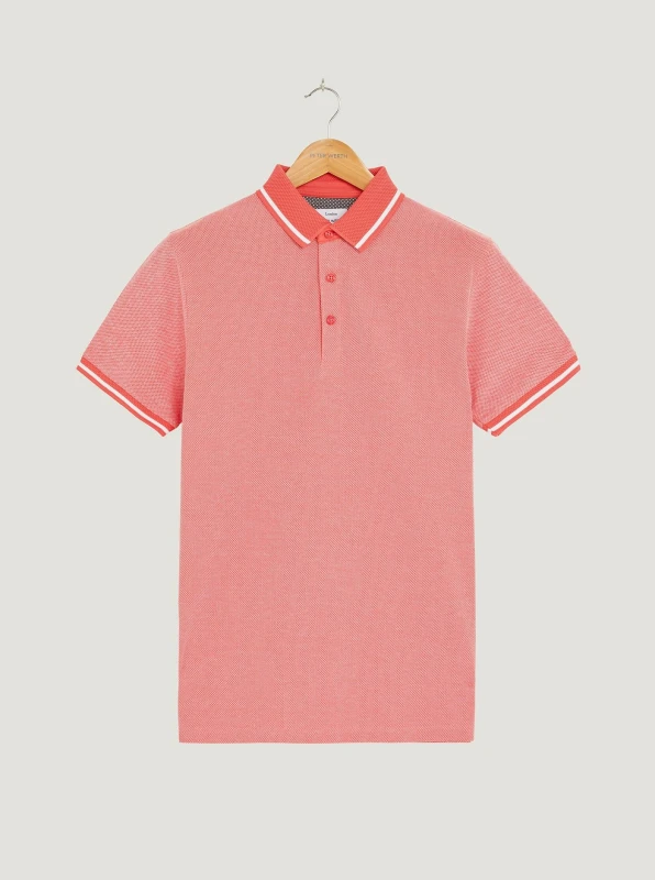 Image of Peter Werth Mens Arragon Polo in Pink Size: Large Pink Male L