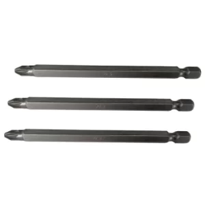 Image of Faithfull FAISBPZ2100 Pozidriv S2 Power Screwdriver Bits PZ2 x 100...
