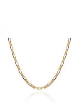 image of Rachel Jackson London Rachel Jackson London Gold Plated Chunky Box Chain Short Necklace