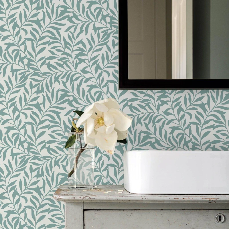 Image of Wall Pops Self Adhesive Wallpaper Wisley Spruce Green unisex 52CMX5.49M