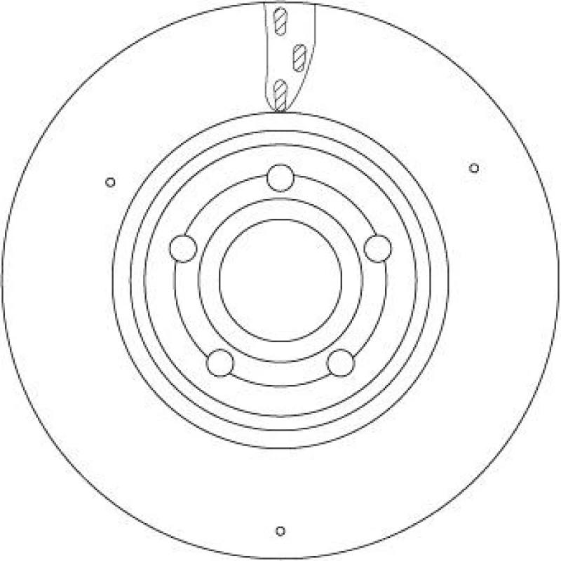 Image of Brake disc TRW DF6717S