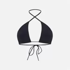 Missguided Triangle Bikini Top - Black