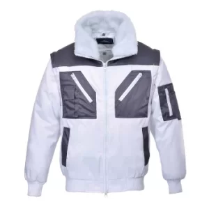 Image of Portwest PJ20 Pilot Jacket 2 Tone White 3XL