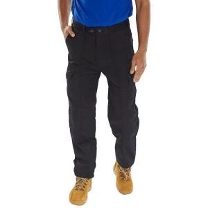 Image of Super Click Workwear Drivers Trousers Black 52 Tall Ref PCTHWBL52T Up