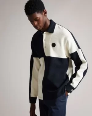 Image of Ted Baker Ls Textured Polo