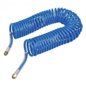 image of Silverline 10m Coiled Air Hose