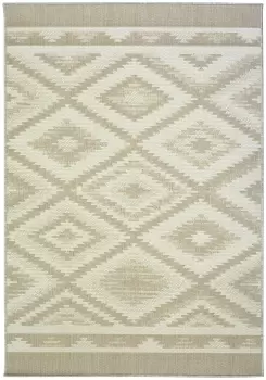 Image of Relay HydroFlex Diamond Natural Outdoor Rug - 200X290cm
