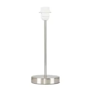 image of Charlie Modern Stem Brushed Chrome Table Lamp Base