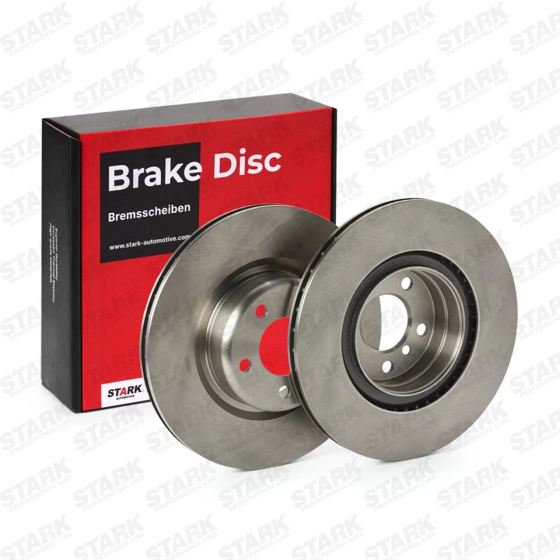 Image of STARK SKBD-0023475 Brake disc Rear Axle, Vented, Cast Iron, Uncoated, Untreated, without bolts/screws Cast Iron Brake Disc (82)