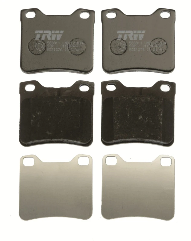 Image of TRW GDB1276 Brake pad set not prepared for wear warning indicator Brake Pad Set,disc brake (402)