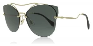 image of Miu Miu MU52SS Sunglasses Pale Gold ZVN1A1 62mm