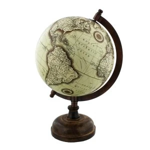 Image of Emporium Collection Globe with Metal & Wooden Base 27cm