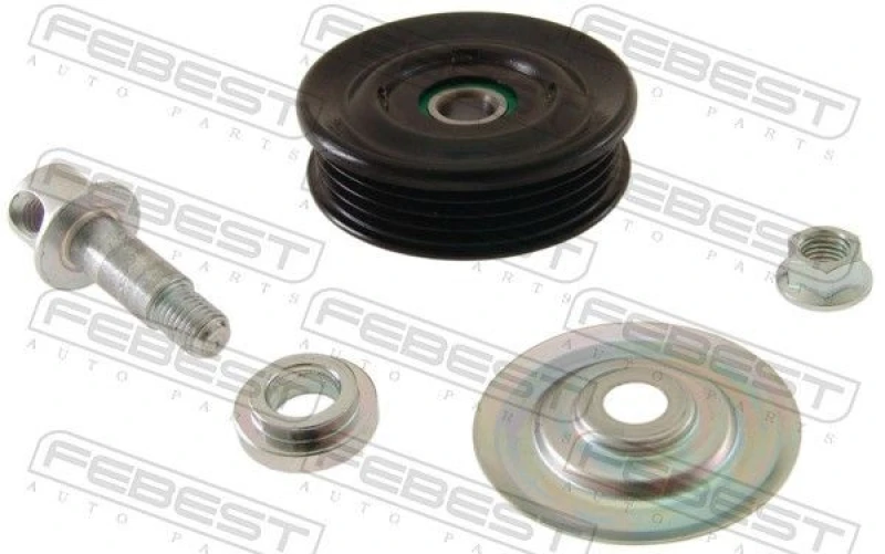 Image of FEBEST 0187-GX100 Tensioner Pulley Tensioner Pulley,v-ribbed belt (310)