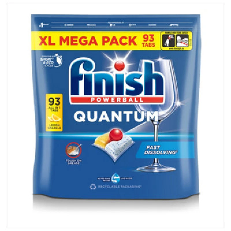 Image of Finish Quantum Lemon Dishwasher Tablets, 4.81Kg