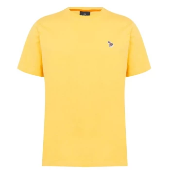 Image of Paul Smith Zebra Crew Neck T Shirt - Yellow