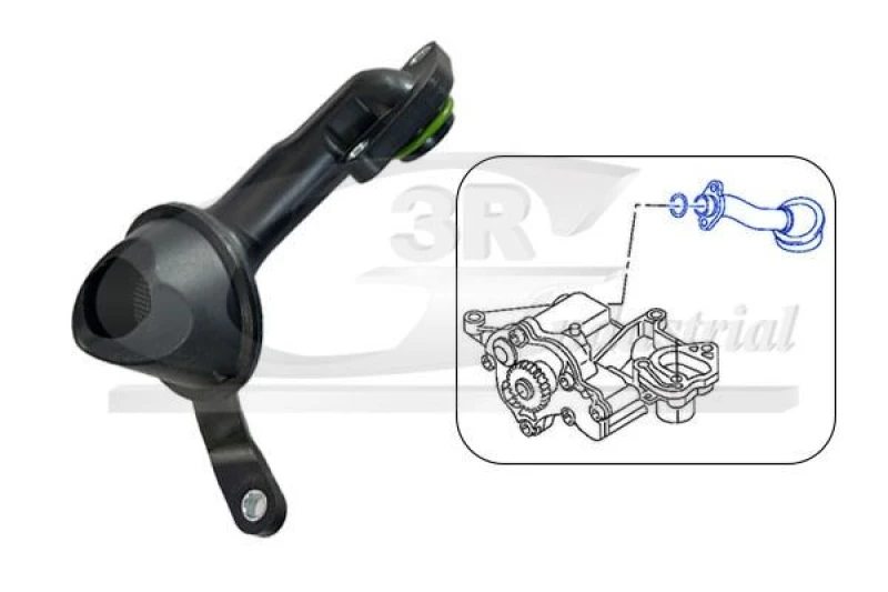Image of 3RG Suction Pipe, oil pump 3RG 84753