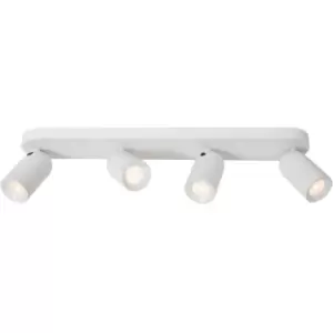 Image of Lucide Punch Classic Ceiling spotlight - 4xGU10 - White